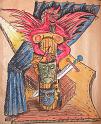 Theaterteufel (Entwurf), 1978, Ölkreide-Packpapier, 90x100